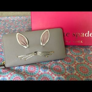 NWOT Kate Spade Bunny Wallet